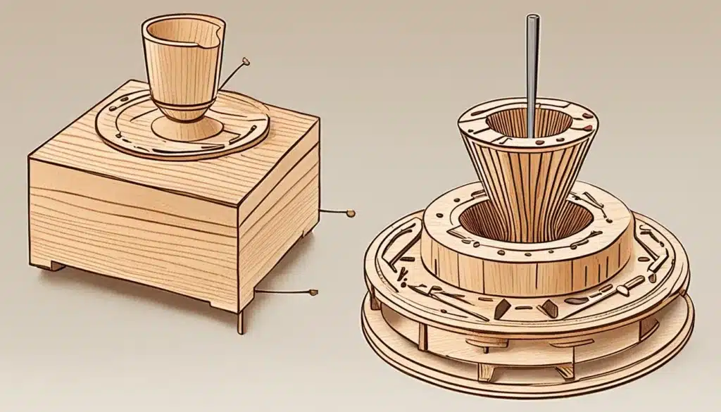 آلية صناعة المبخرة الخشبية والمعدنية