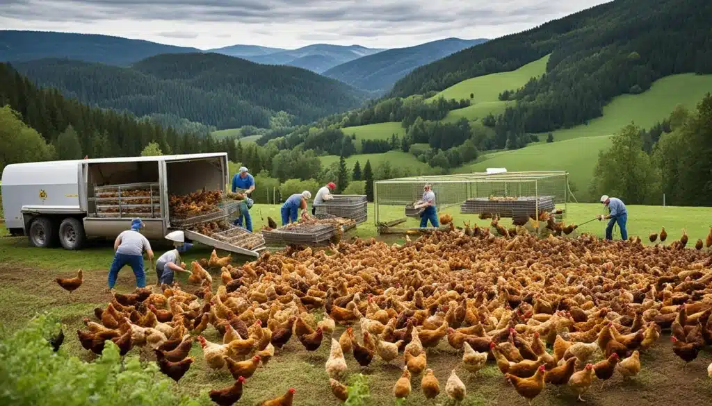 إنتاج وتعبئة دجاج البر