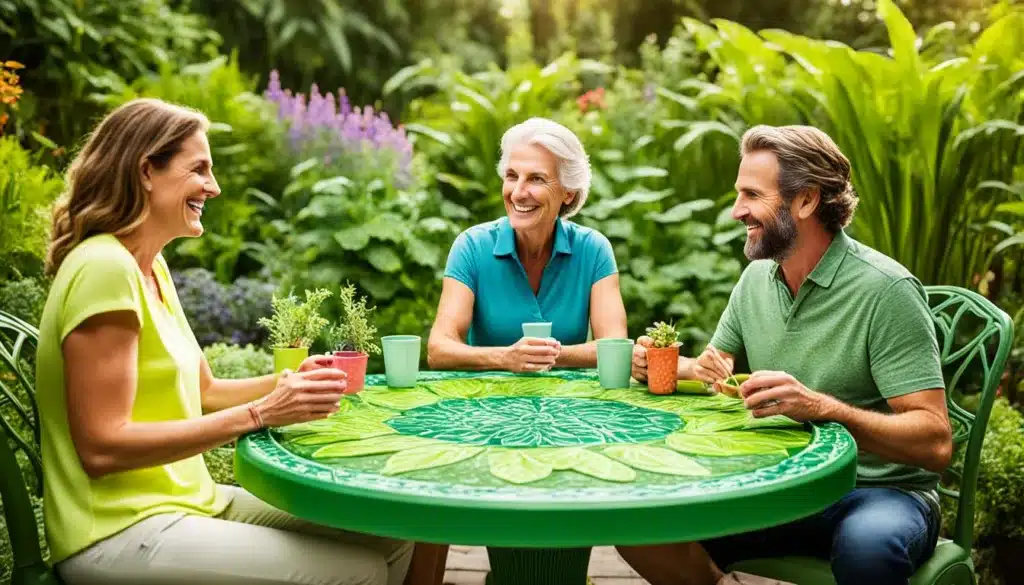 طاولات حدائق بلاستيكية مصنوعة يدويًا