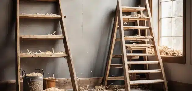 مشروع صناعة السلالم الخشبية الصغيرة